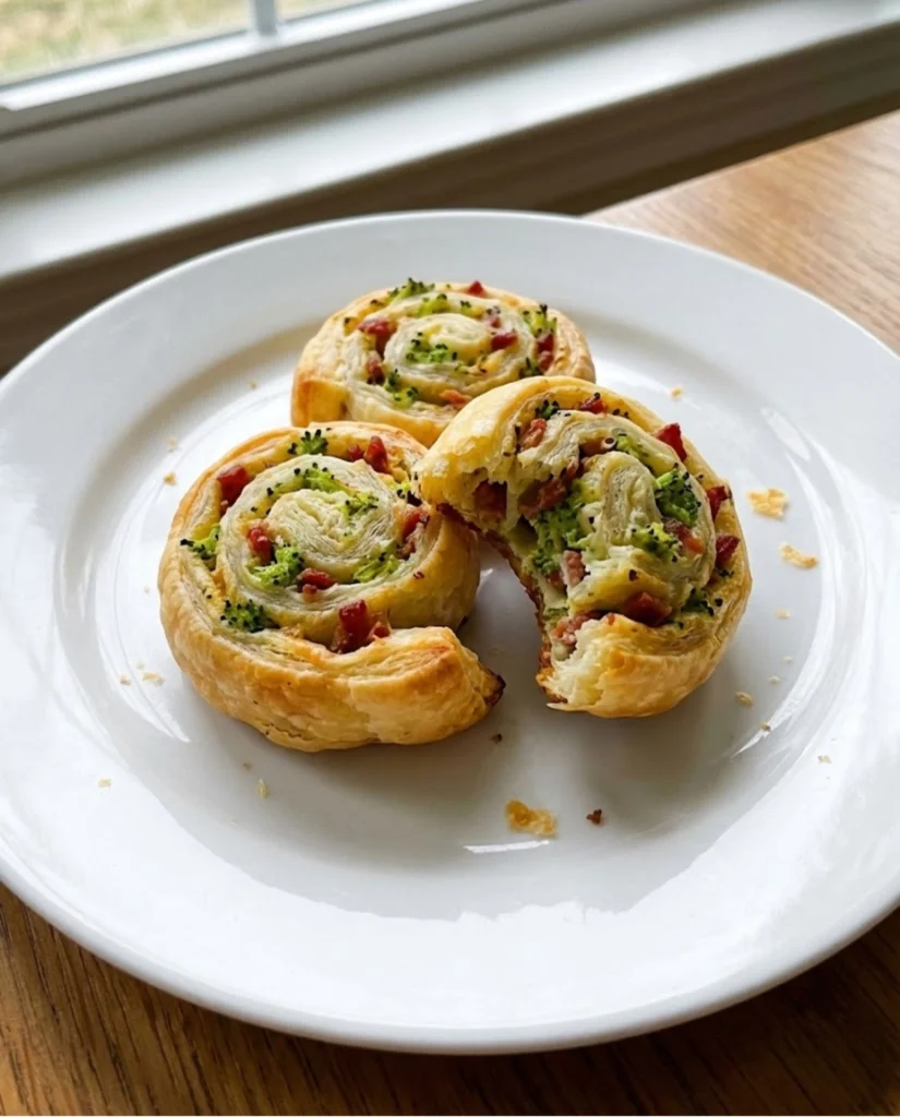 Broccoli & Bacon Roll Ups