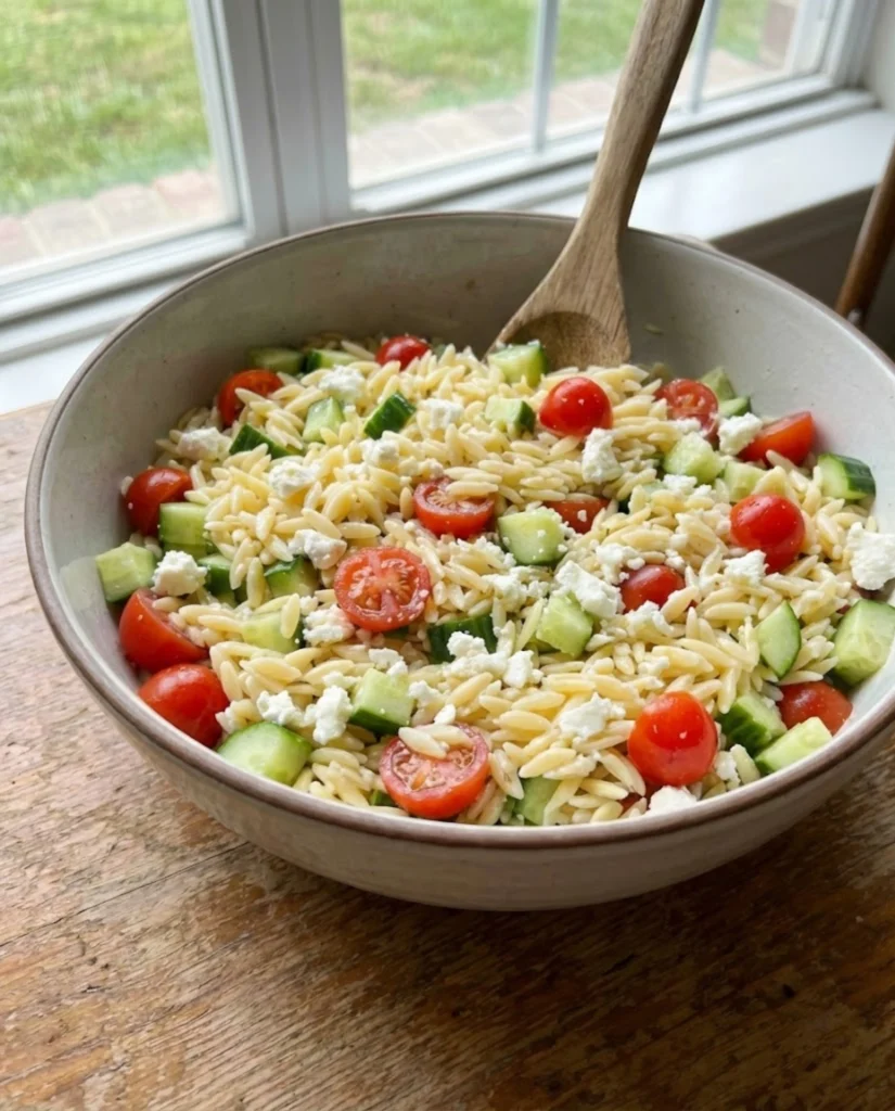 Healthy Orzo Pasta Salad