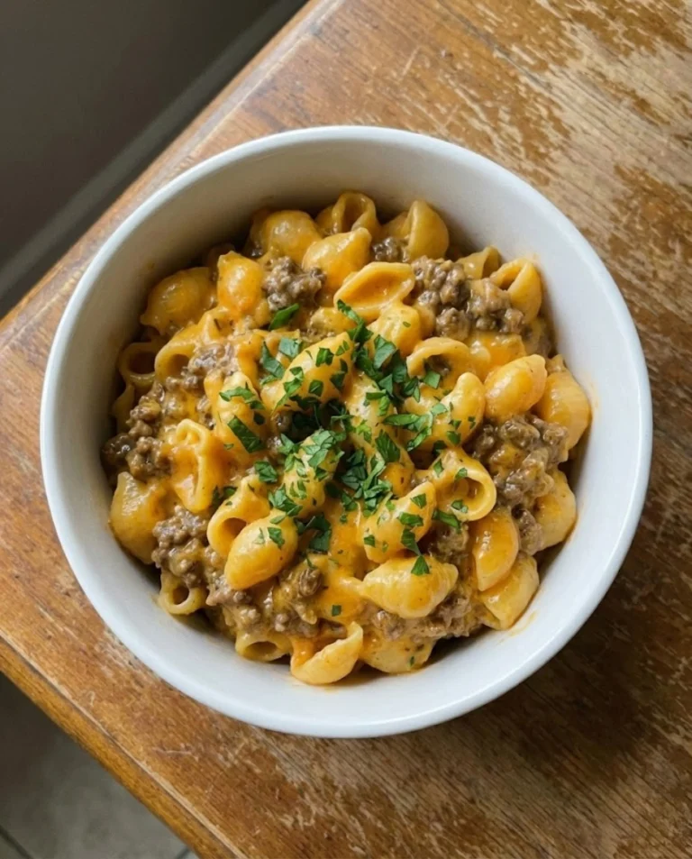 Creamy Minced Beef Mac and Cheese
