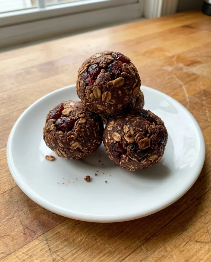 Chocolate Cherry Energy Bites