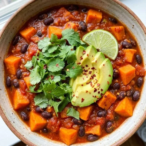 Vegetarian Chili with Sweet Potato