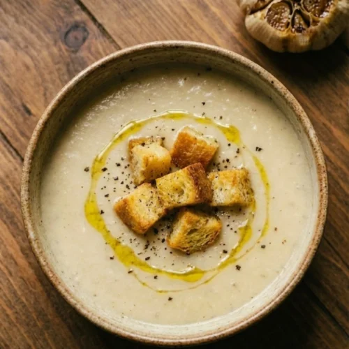Creamy Roasted Garlic Soup