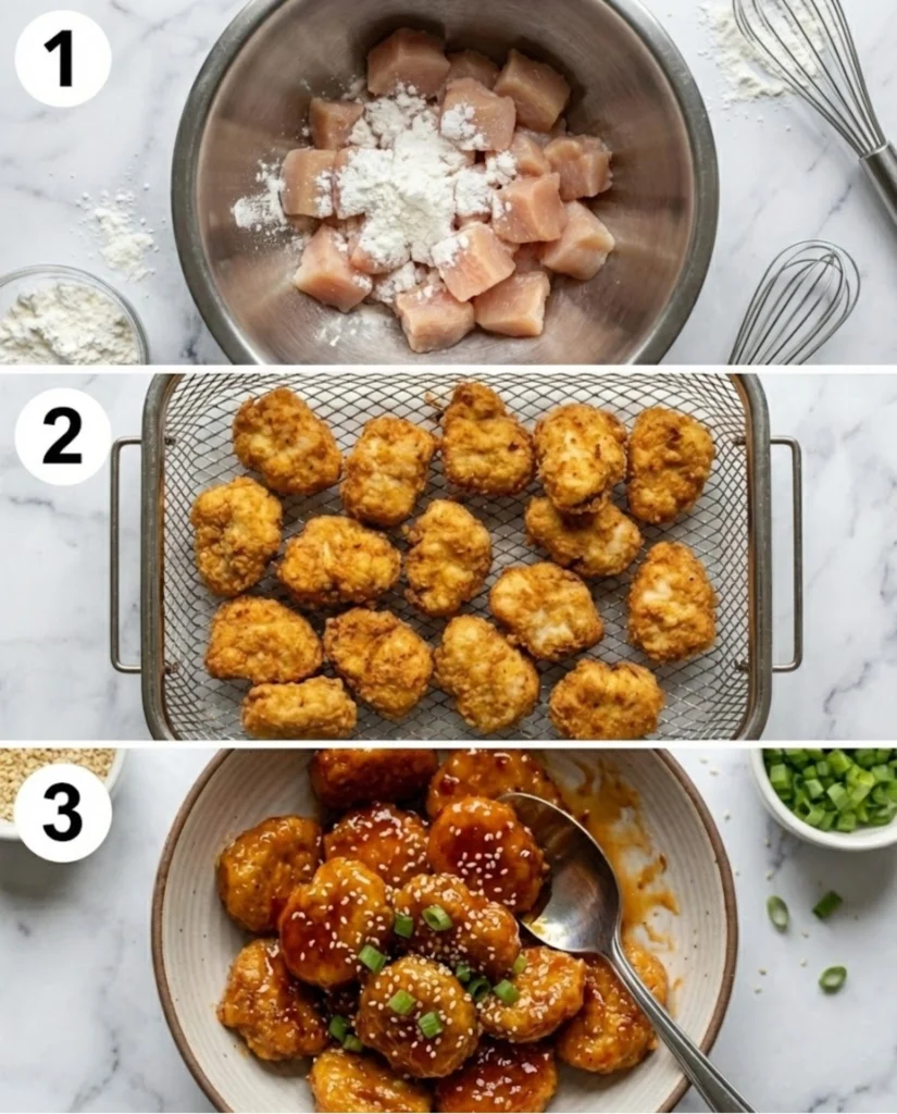 Hot Honey Chicken Bowl steps