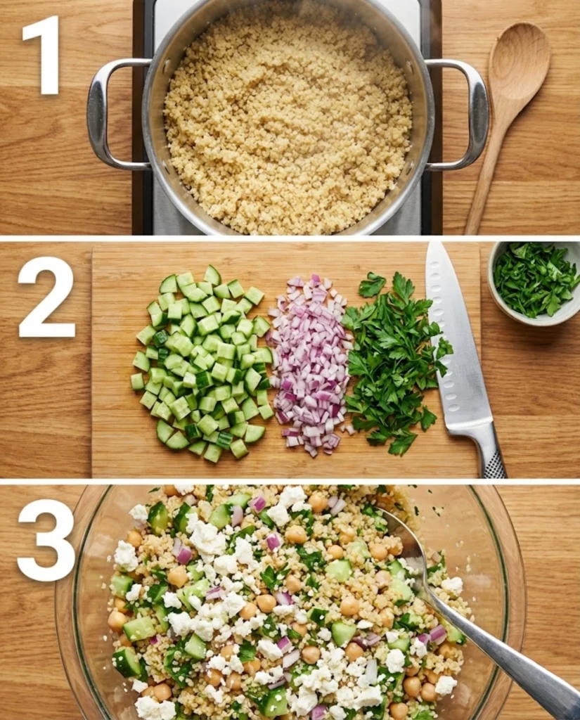 Jennifer Aniston Salad steps