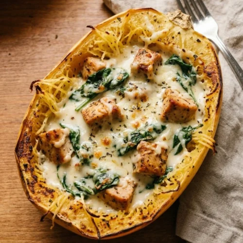 Tuscan Chicken and Spaghetti Squash