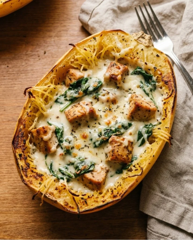 Tuscan Chicken and Spaghetti Squash
