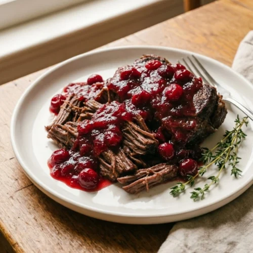 Crockpot Cranberry Pot Roast