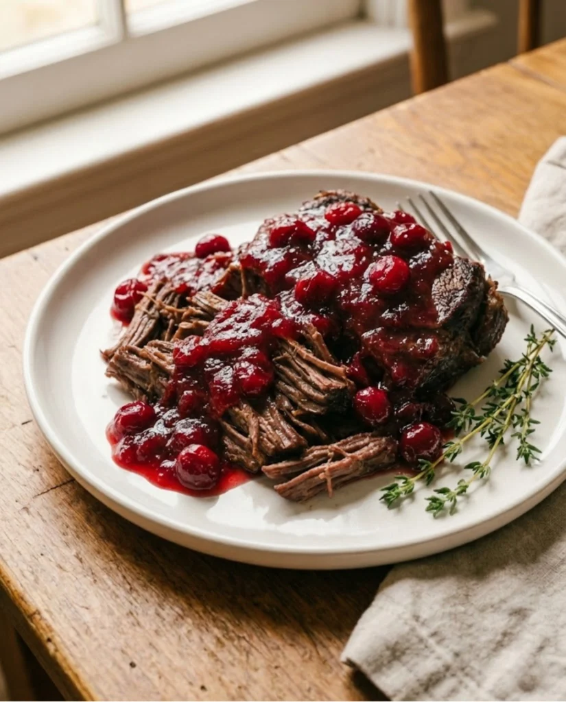 Crockpot Cranberry Pot Roast