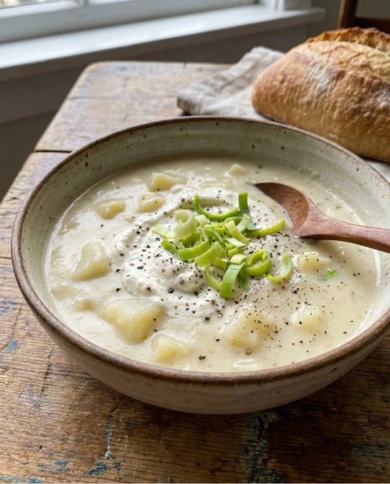 Creamy Boursin, Tater & Leek Soup
