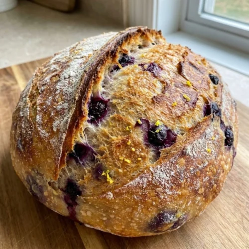 Lemon Blueberry Sourdough Bread