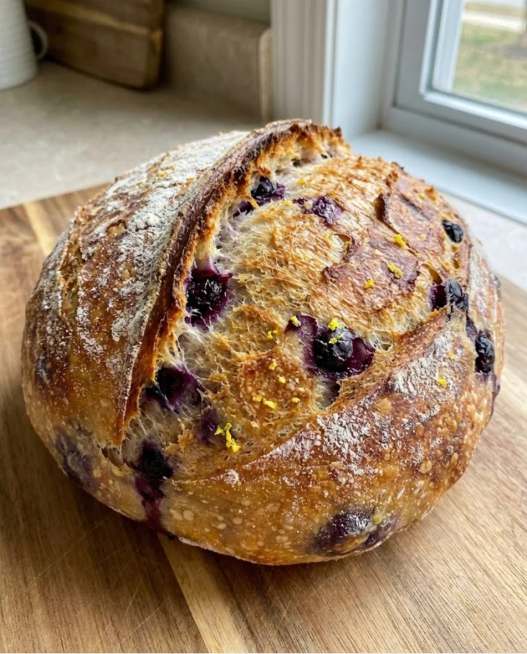 Lemon Blueberry Sourdough Bread