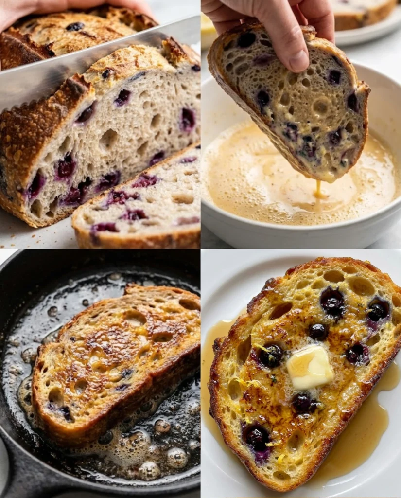 Sourdough French Toast steps