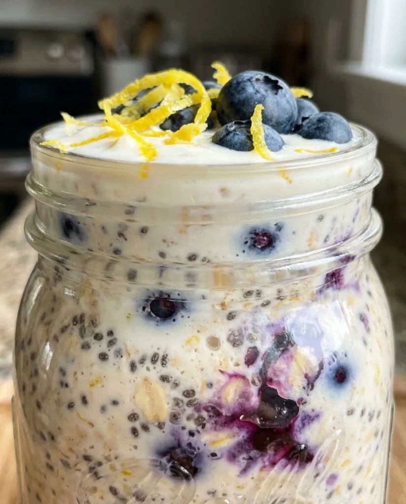 Lemon Blueberry Overnight Oats