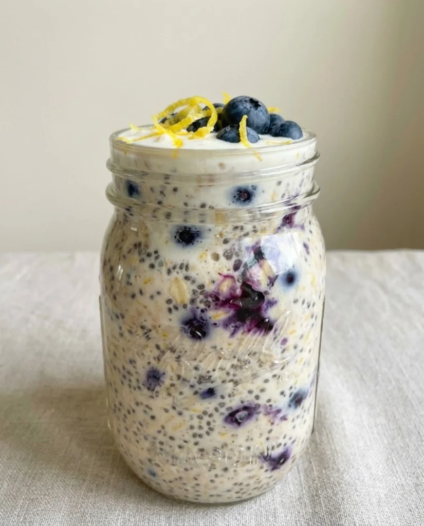 Lemon Blueberry Overnight Oats