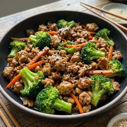 Ground Chicken Stir Fry