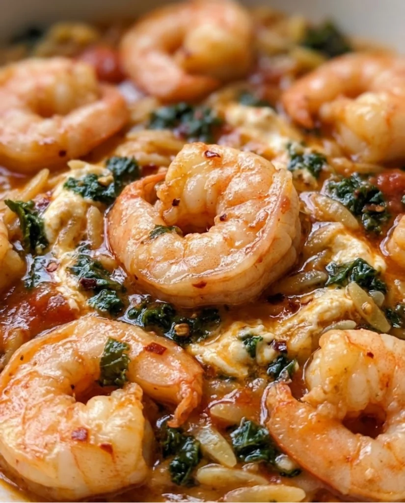 Calabrian Shrimp and Orzo