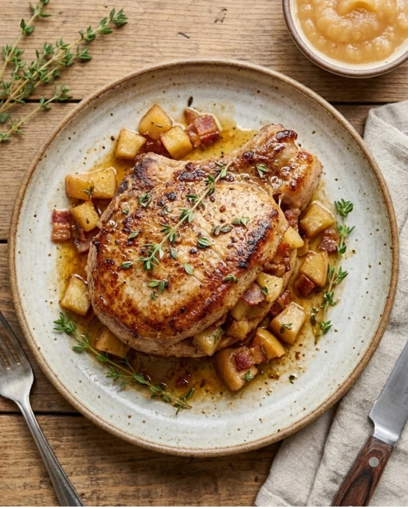 Apple and Bacon Stuffed Pork Chops