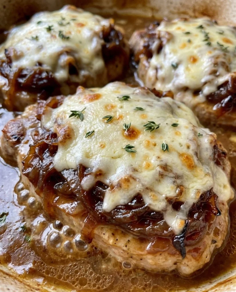 Crock Pot French Onion Pork Chops