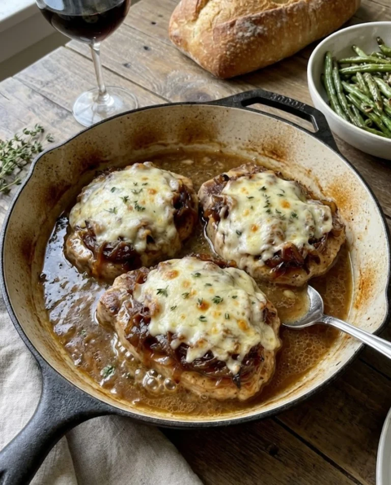 Crock Pot French Onion Pork Chops