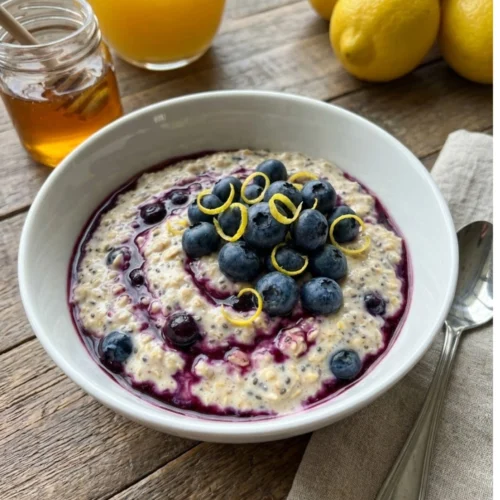 Lemon Blueberry Overnight Oats