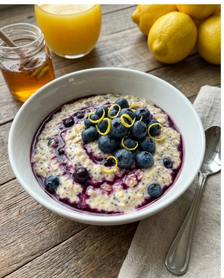 Lemon Blueberry Overnight Oats