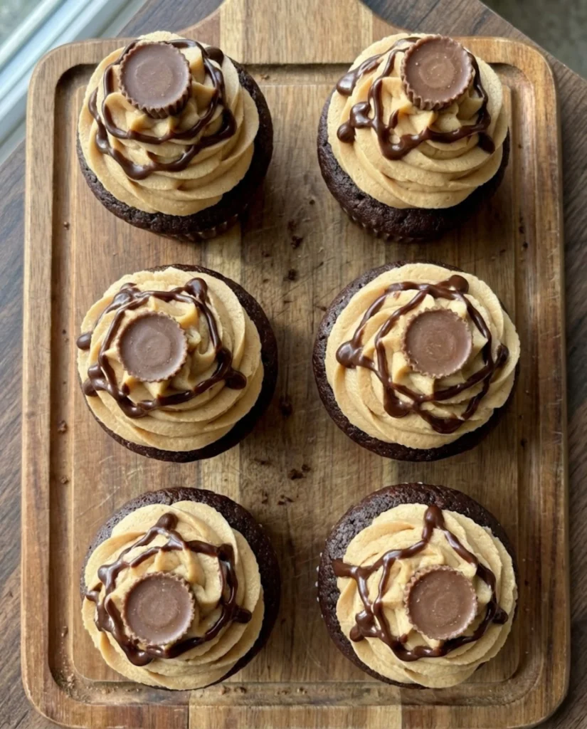 Peanut Butter Chocolate Cupcakes