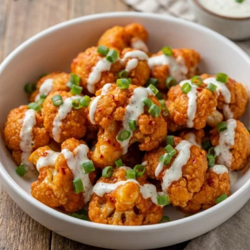 Crispy Buffalo Cauliflower Bites