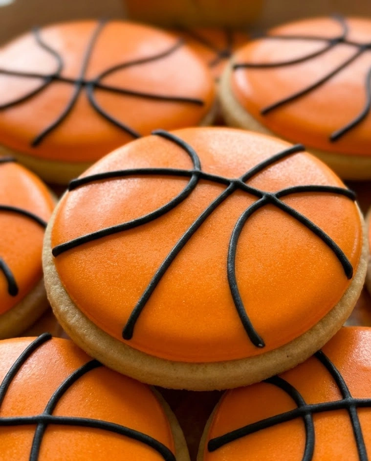 Slam Dunk Basketball Cookies