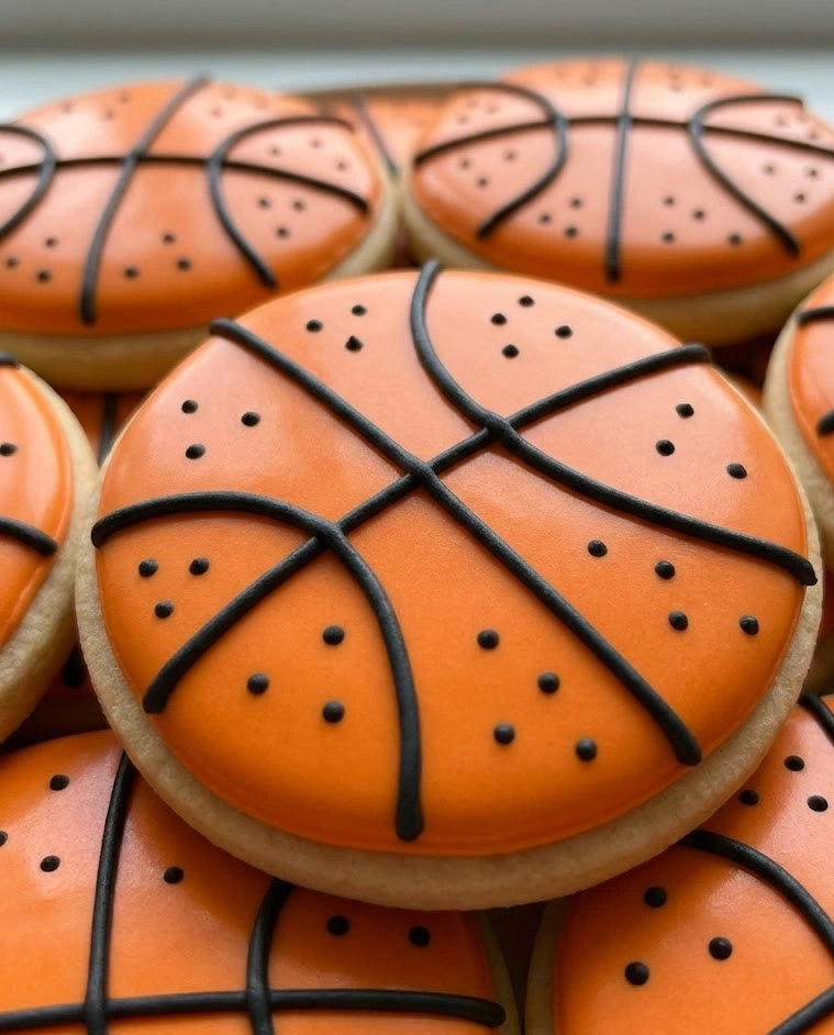 Basketball Sugar Cookies