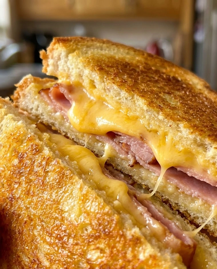Air Fryer Ham and Cheese Toastie