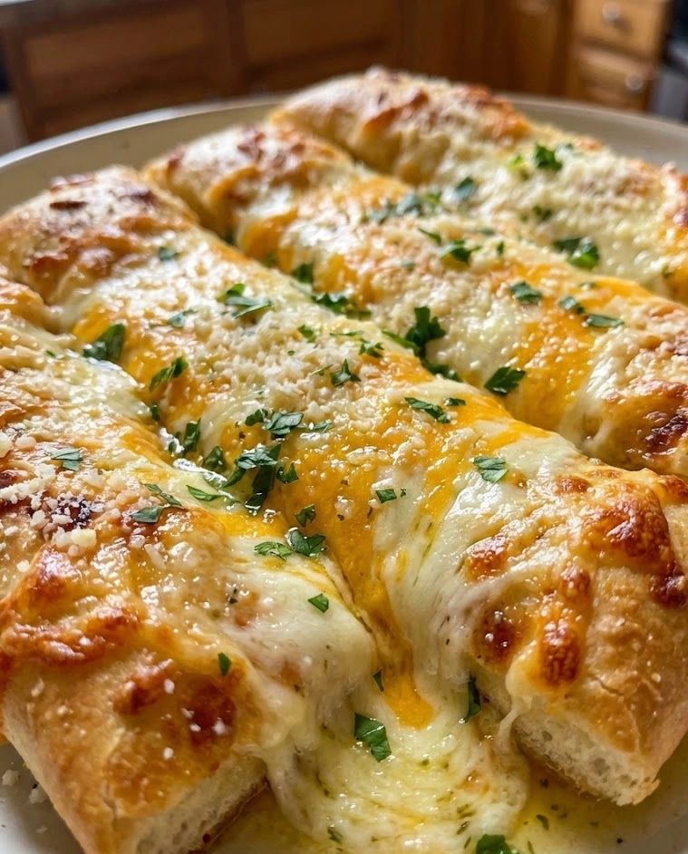 Cheesy Garlic Breadsticks