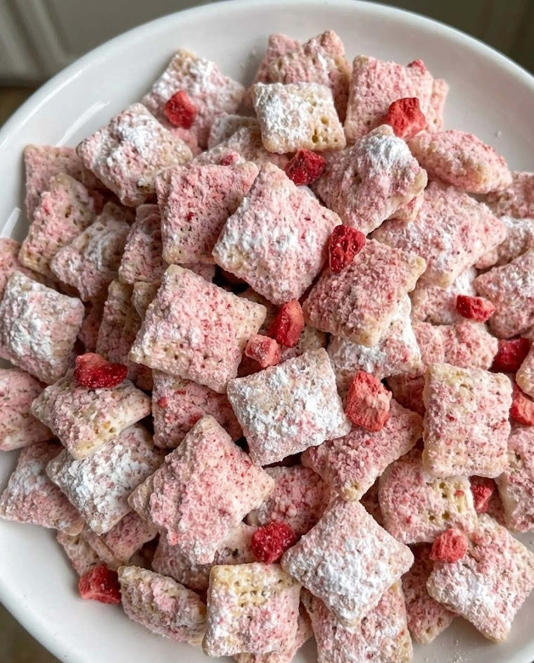 Strawberry Shortcake Puppy Chow