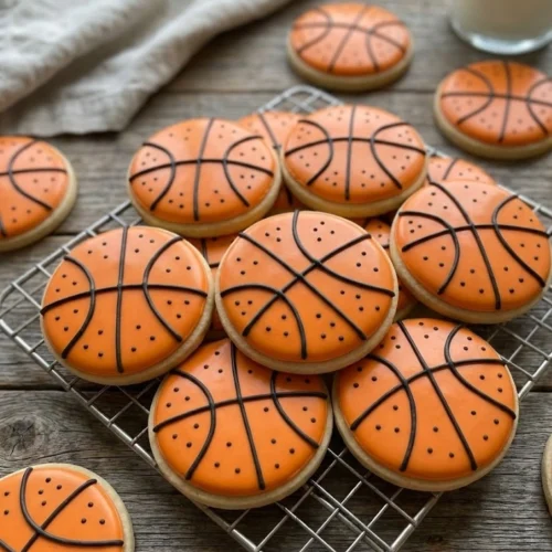 Basketball Sugar Cookies