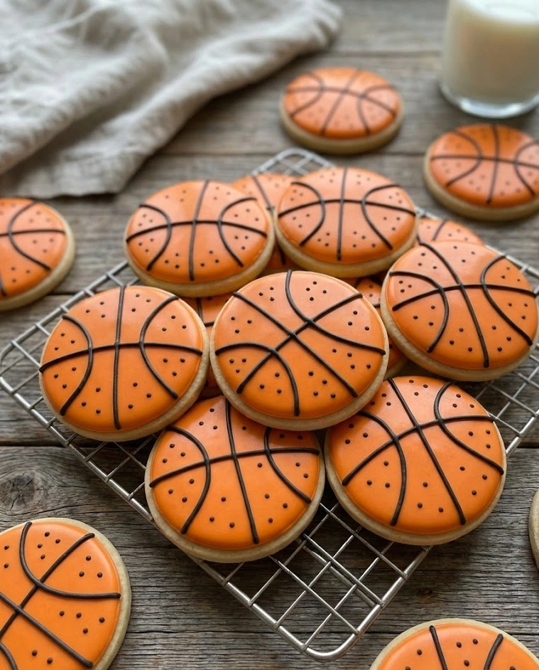 Basketball Sugar Cookies