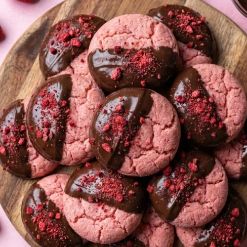 Chocolate Covered Strawberry Cookies