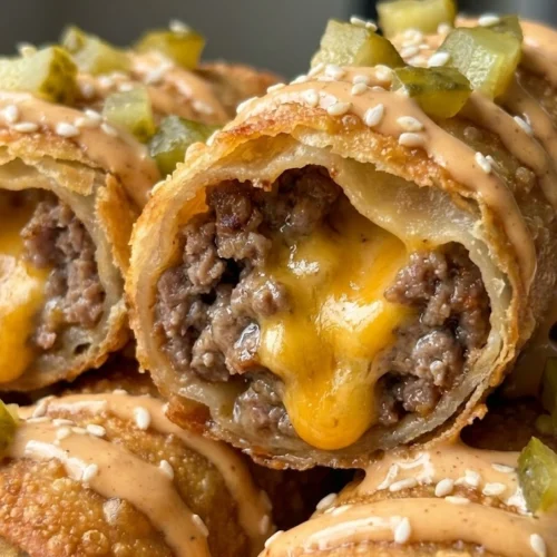 Cheeseburger Spring Rolls