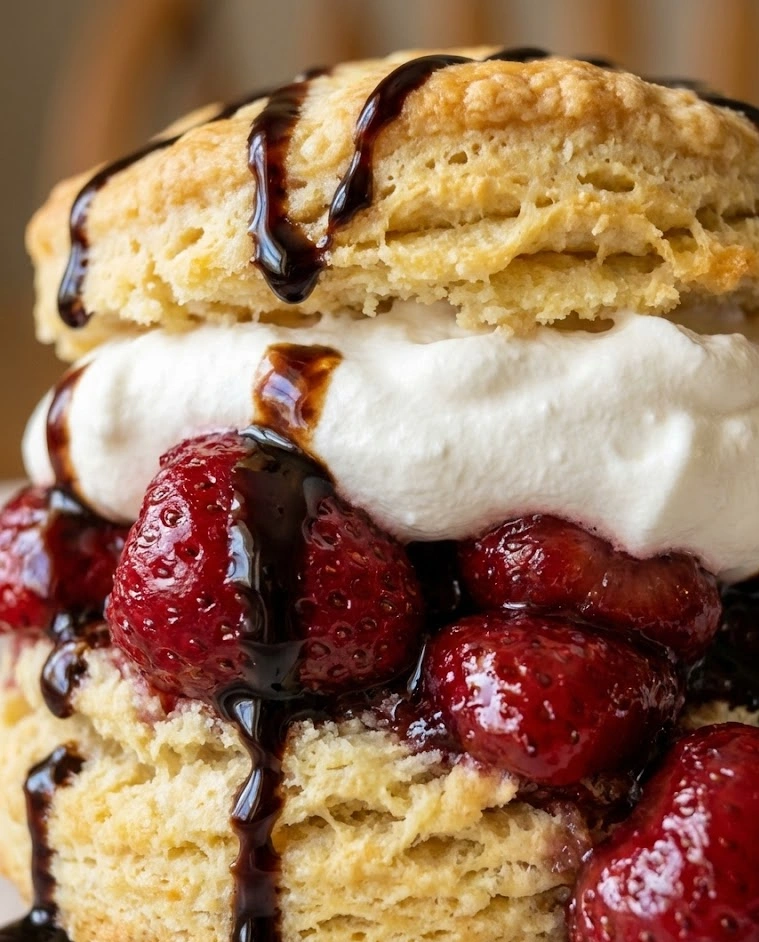 Strawberry Balsamic Shortcake