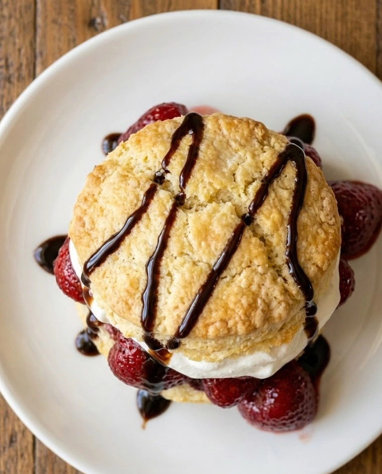Strawberry Balsamic Shortcake