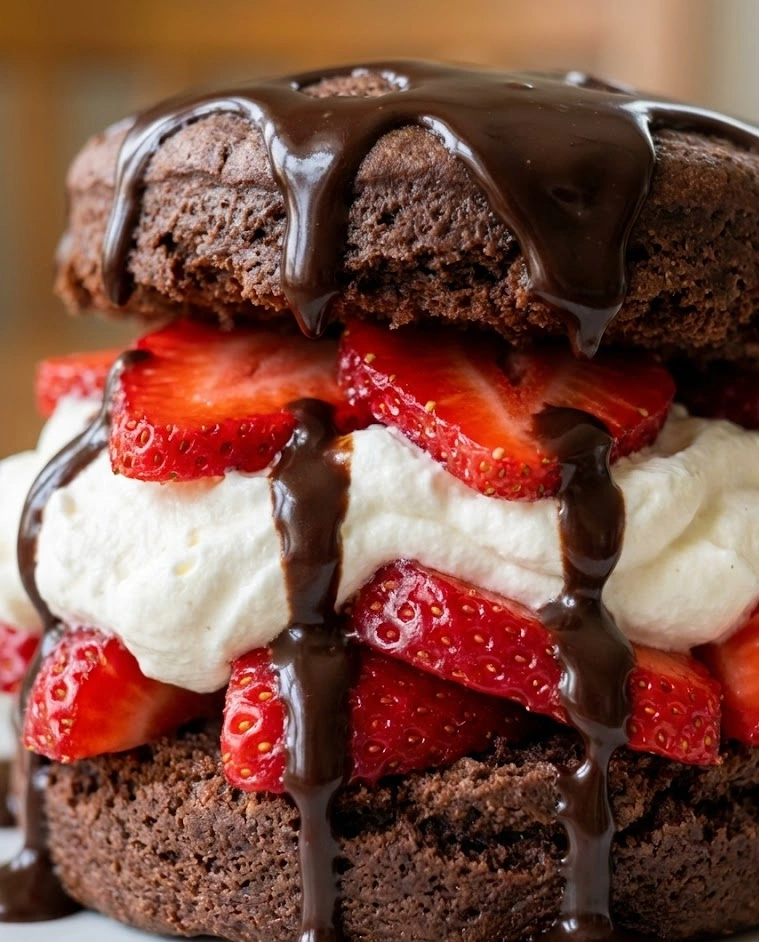 Chocolate Strawberry Shortcake