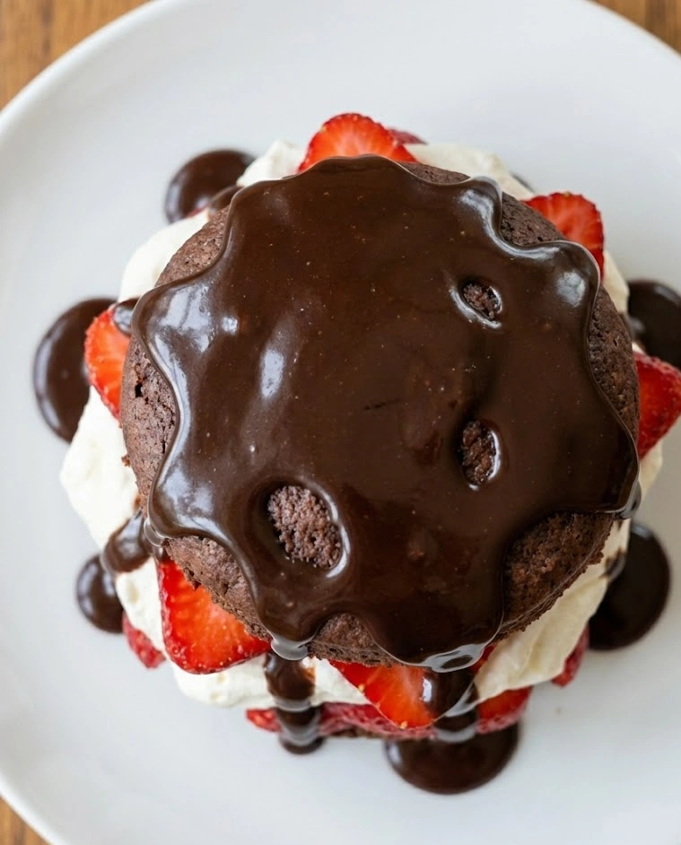 Chocolate Strawberry Shortcake