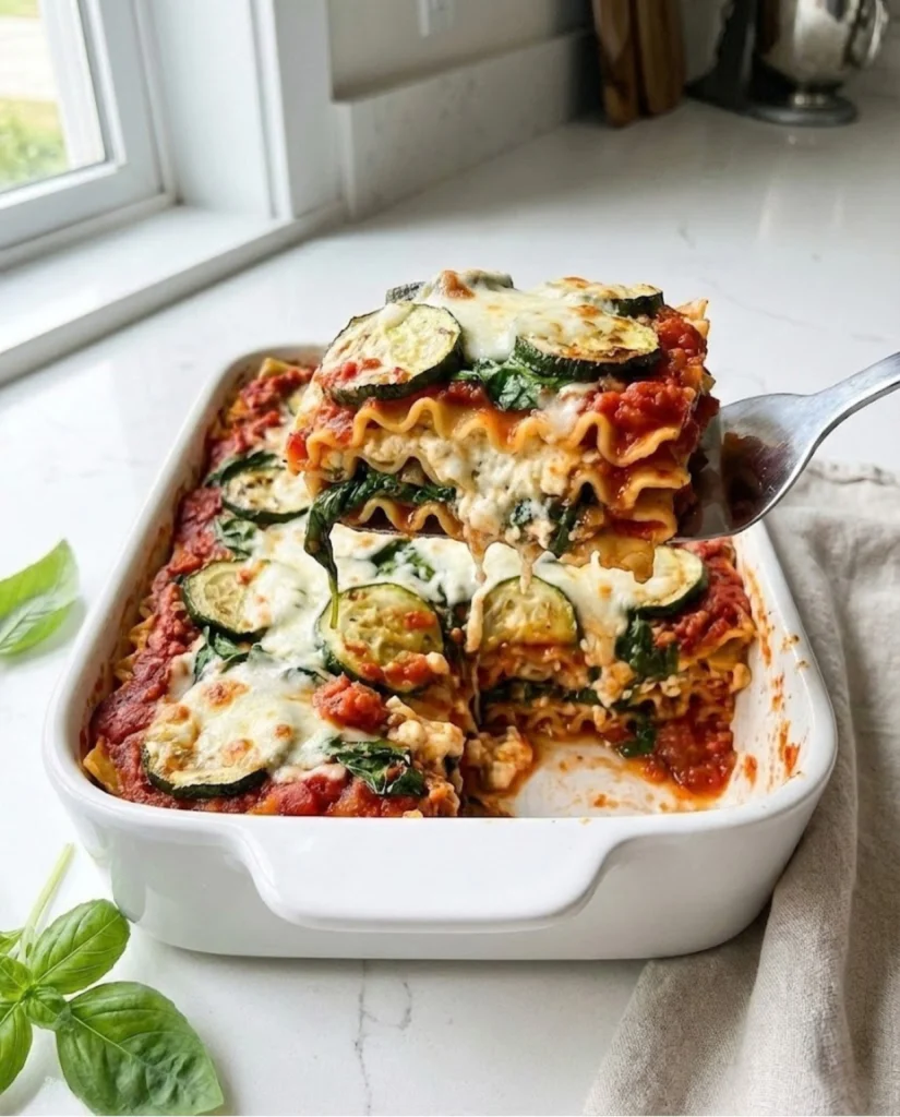 Vegetable Cottage Cheese Lasagna