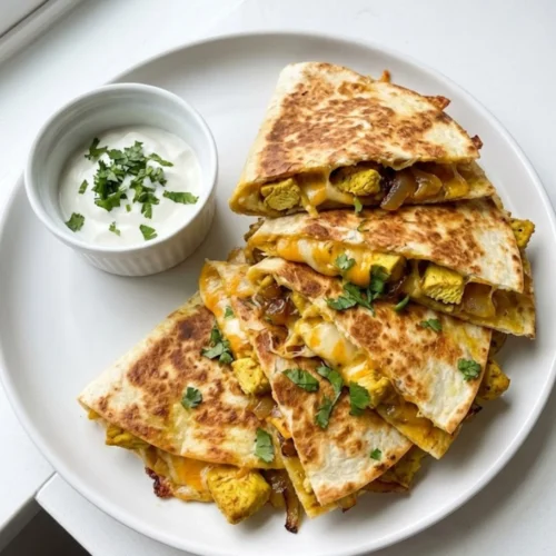 Grilled Curry Chicken Quesadillas