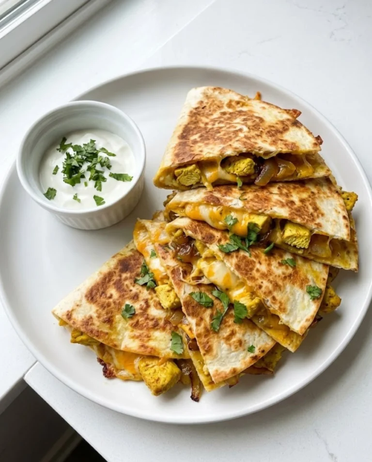 Grilled Curry Chicken Quesadillas