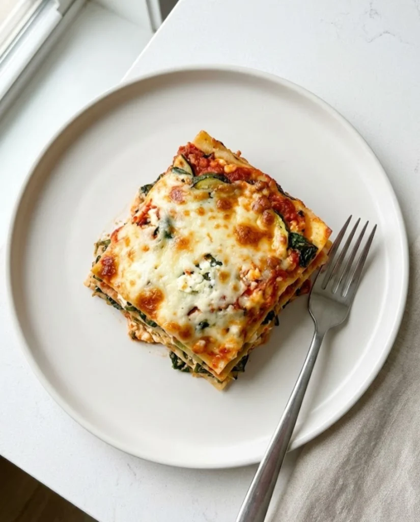 Vegetable Cottage Cheese Lasagna