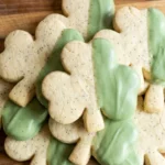 Vanilla Bean Shamrock Cookies
