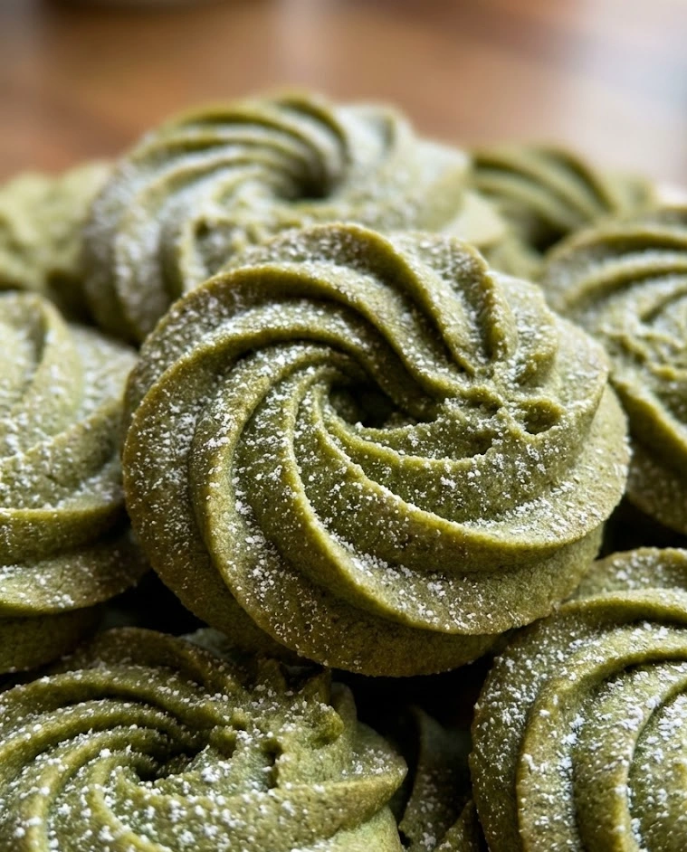 Matcha Butter Cookies