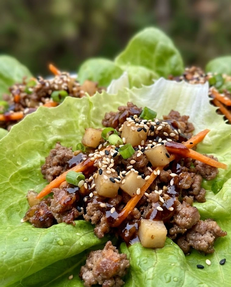 Ground Beef Lettuce Wraps