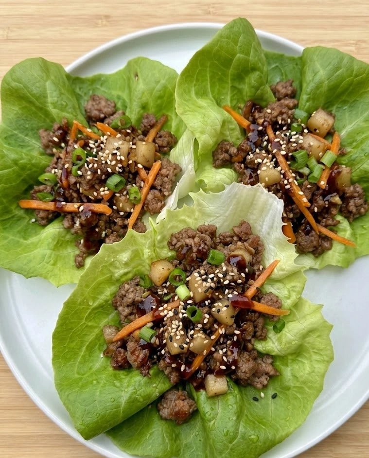 Ground Beef Lettuce Wraps