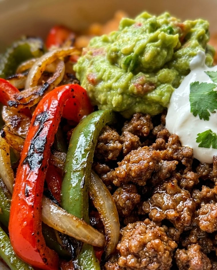 Minced Beef Fajita Bowls