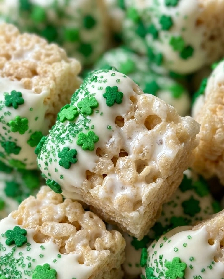 St. Patrick's Day Rice Krispie Bites